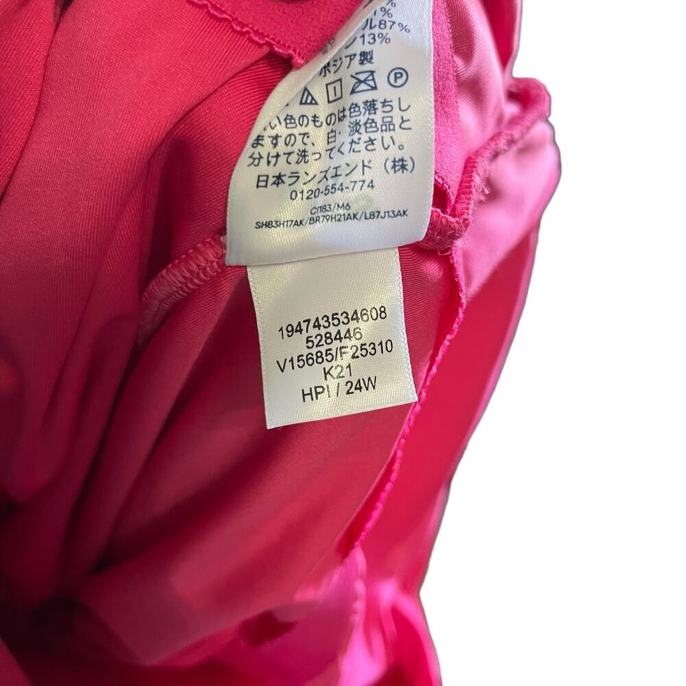 Lands’ End Sweetheart Swim Dress One Piece Swimsuit Bright Pink Plus Size 24W - Picture 15 of 16